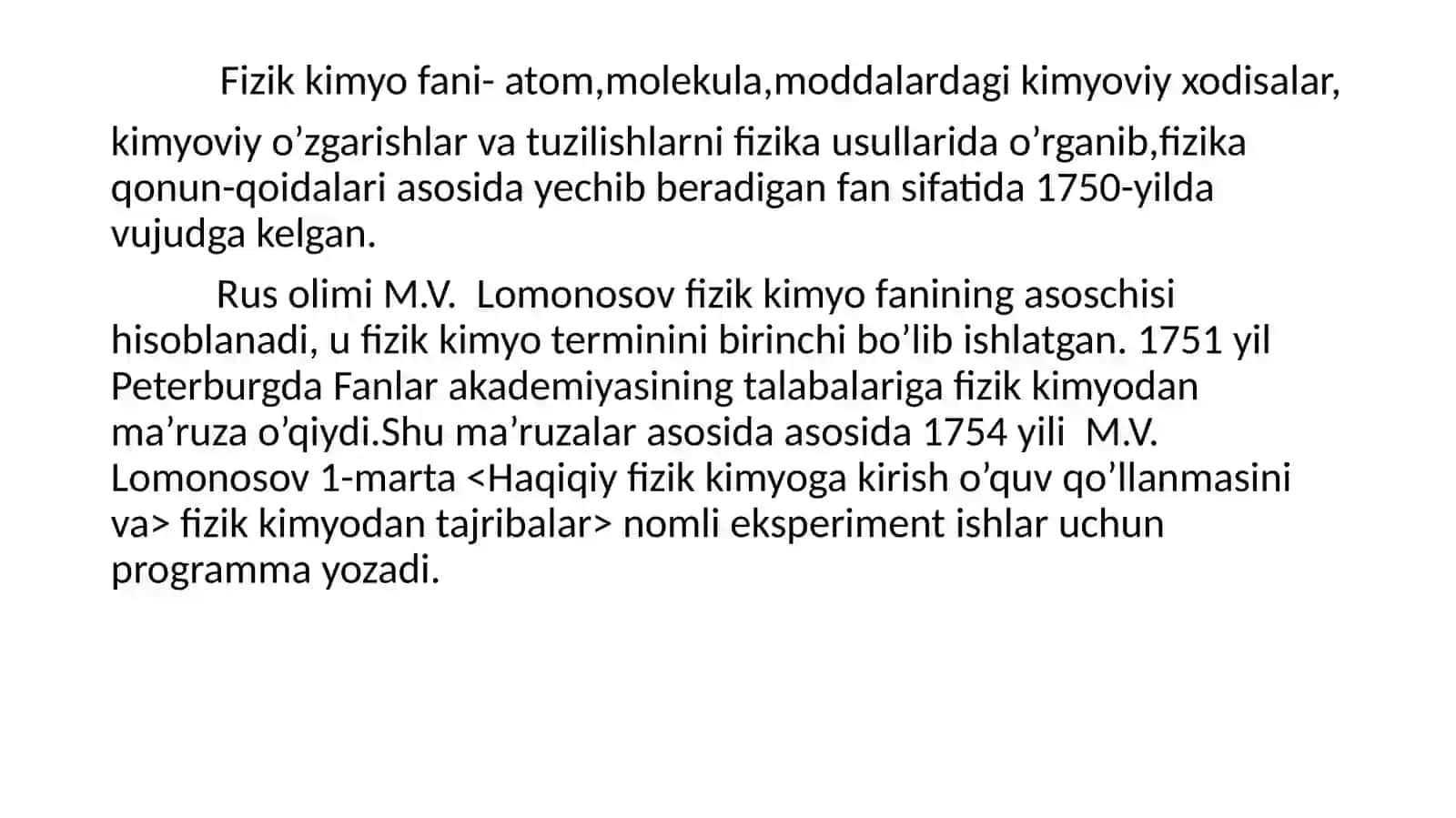 Fizikaviy Kimyo va Kimyoviy Termodinamika 2