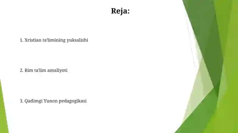 Pedagogika tarixi kursi 2