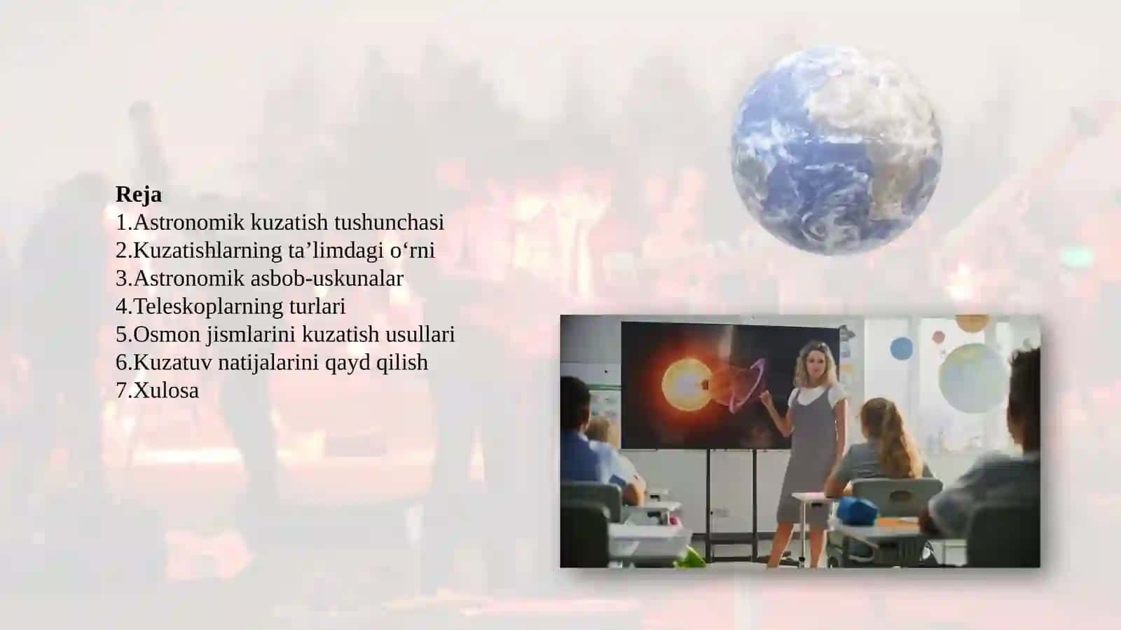 Ta’limmuassasalaridaastronomikkuzatuvlarningahamiyati 2