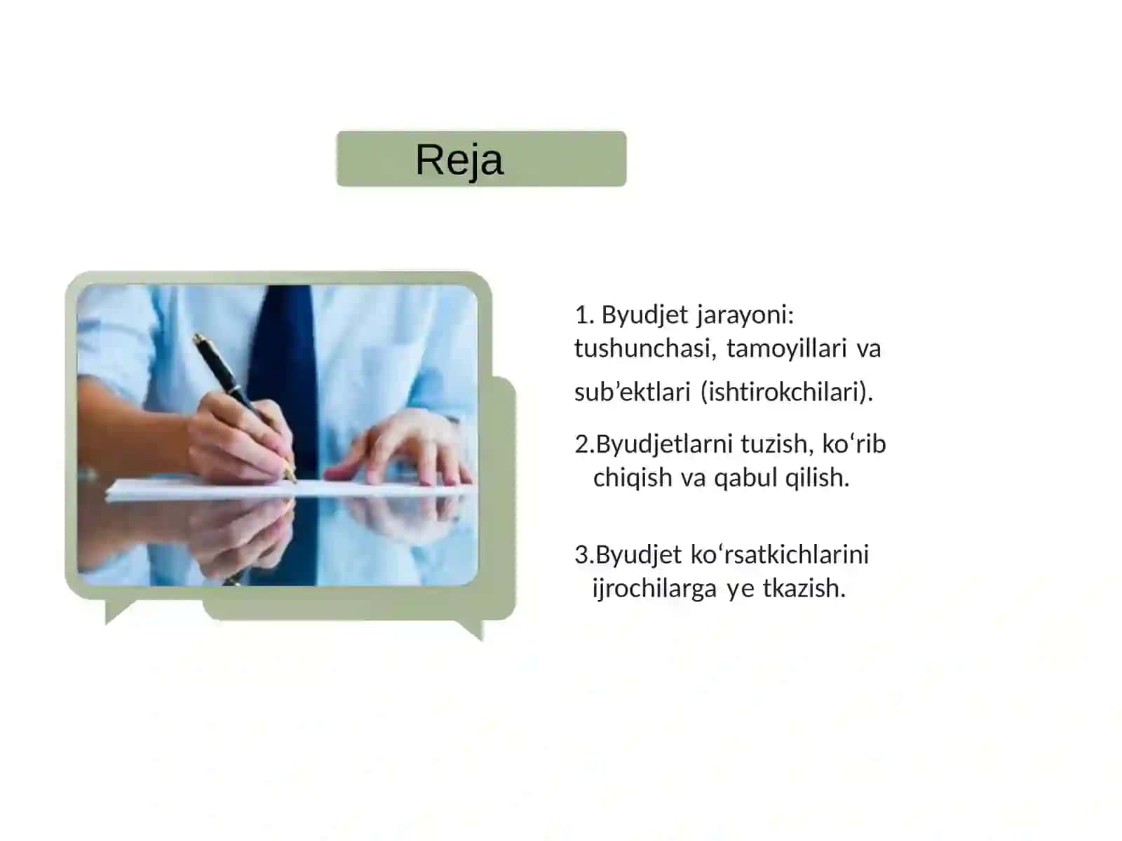 Byudjet jarayonlari va bosqichlari 2