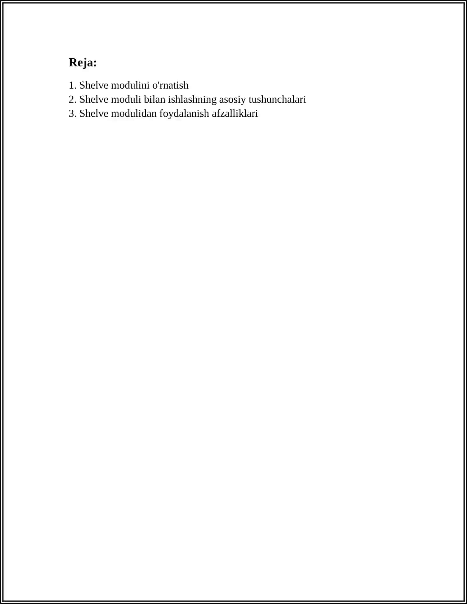 PYTHON DASTURLASH TILIDA SHELVE MODULI HAQIDA 2