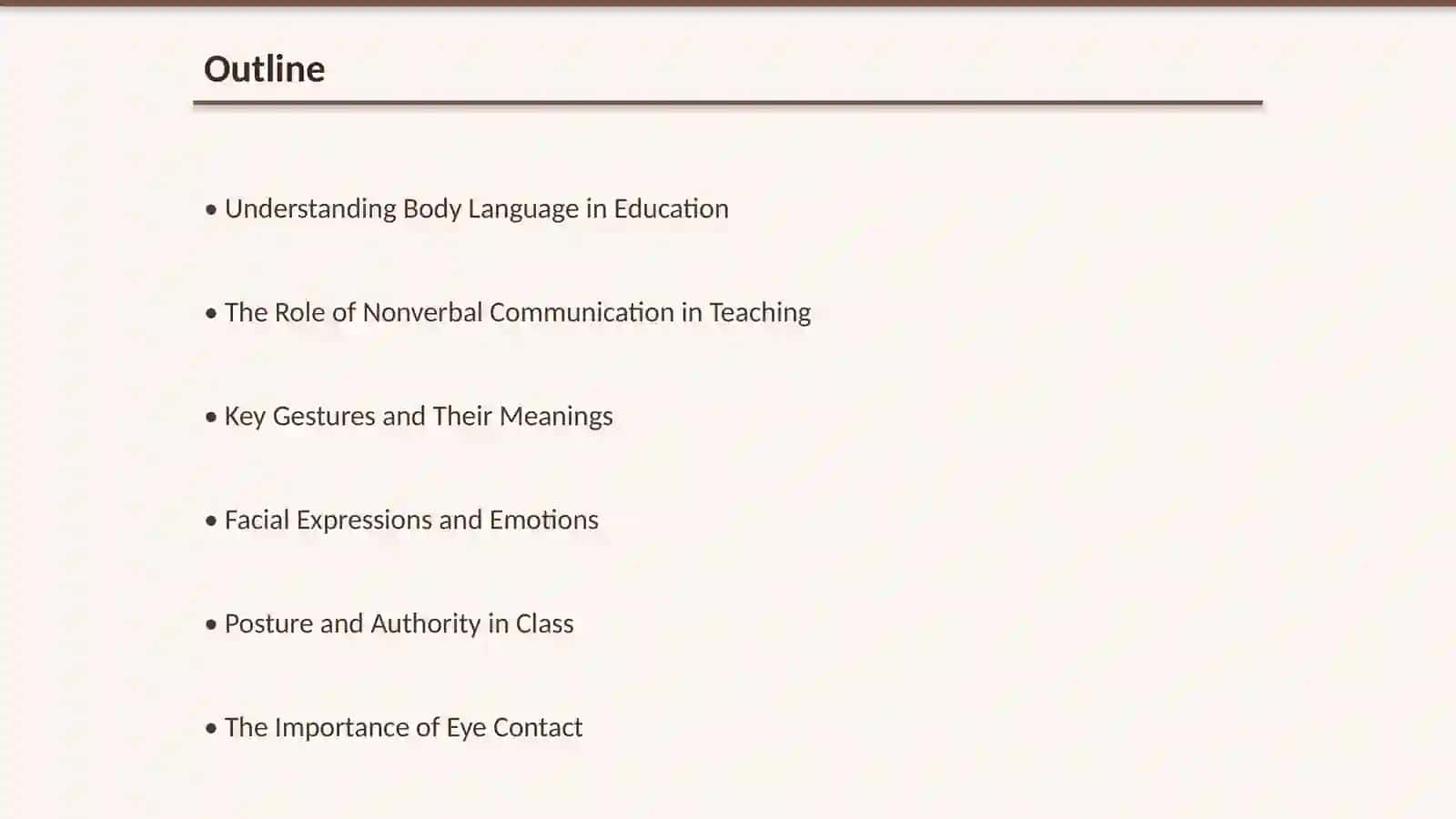 Body language of teachers 2