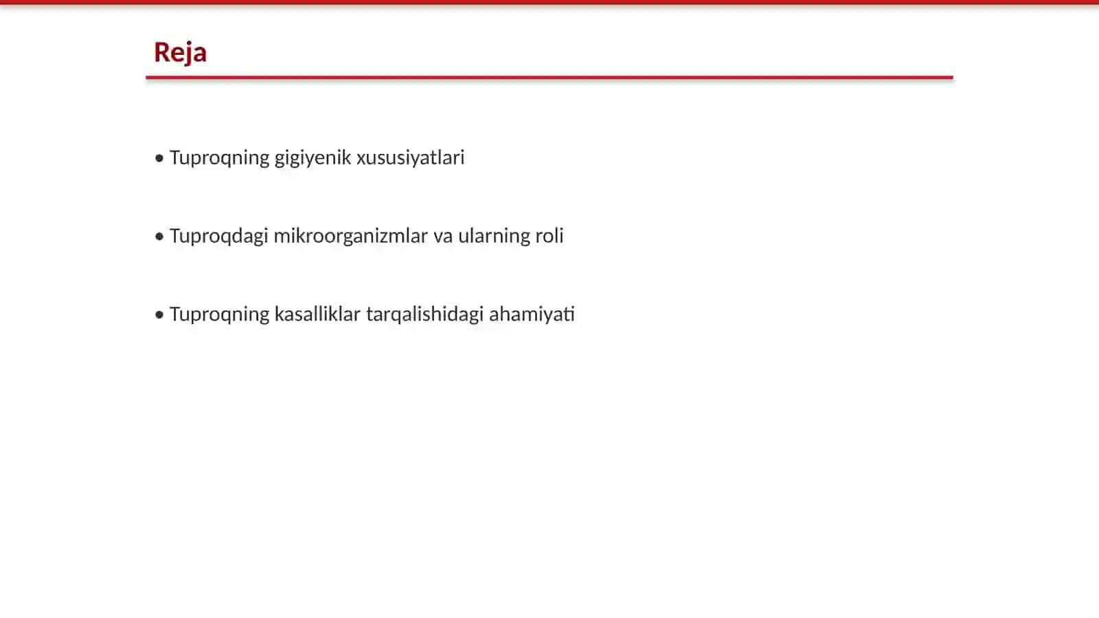 Tuproqning gigiyenik va epidemiologiyaliq ahamiyati 2