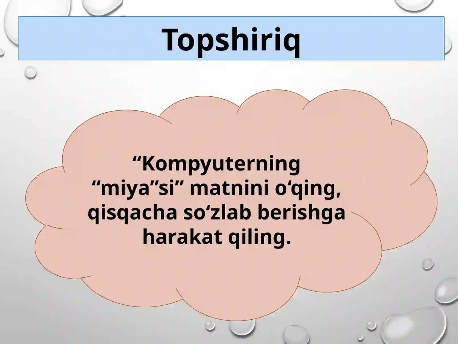 Matn valug‘at ustida ishlash 2