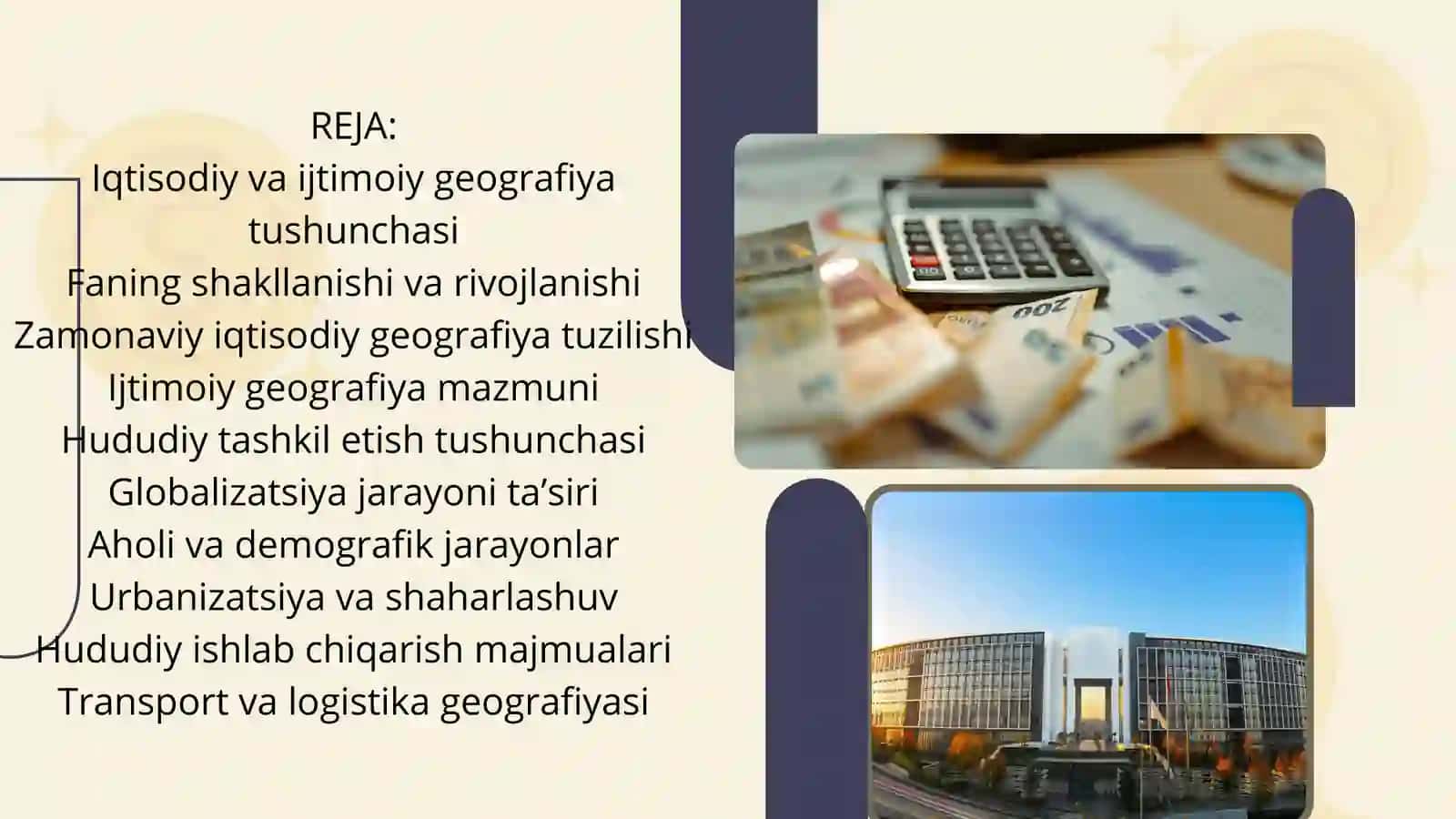 Iqtisodiy va ijtimoiy geografiyaning zamonaviy tuzilishi 2