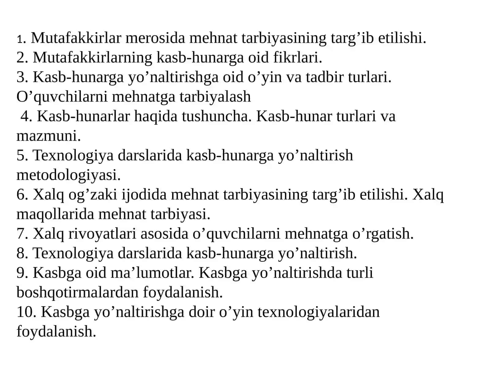 Mutafakkirlar merosida mehnat tarbiyasi 2