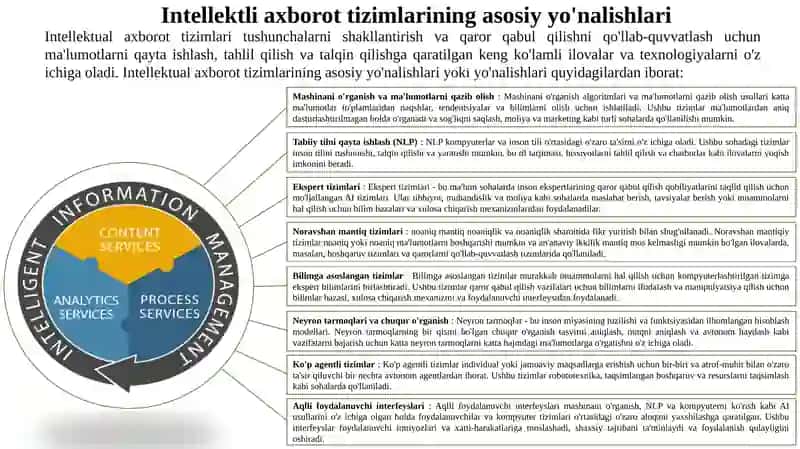 Intellektli axborot tizimlarining asosiy yo'nalishlari 2