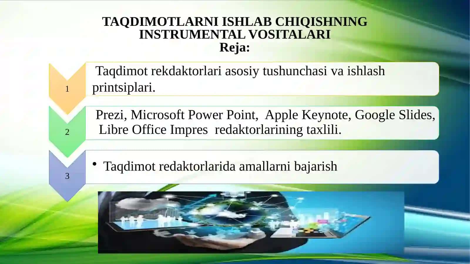 TAQDIMOTLARNI ISHLAB CHIQISHNING INSTRUMЕNTAL VOSITALARI 2