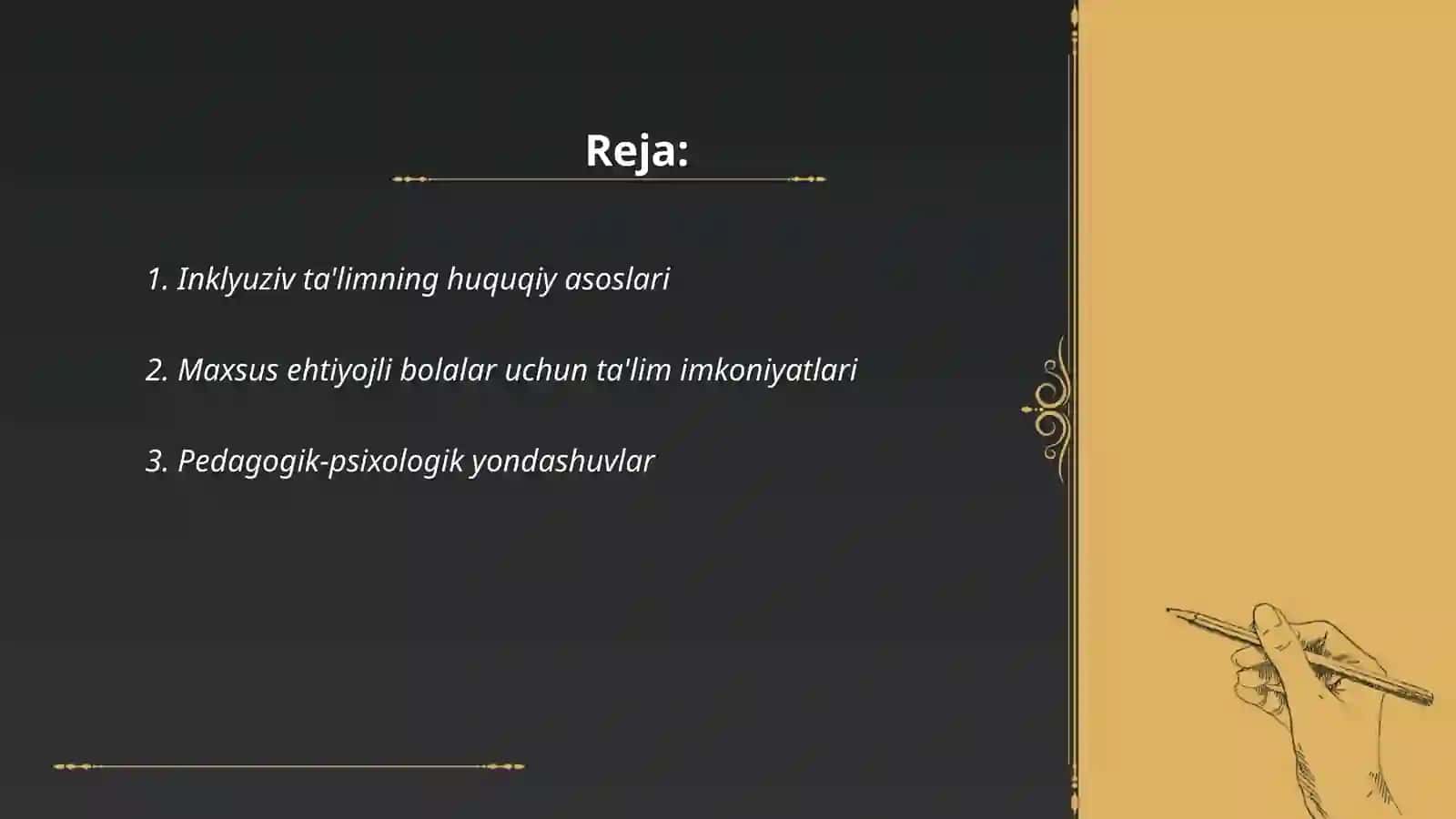 Rivojlanish muammolari bōlgan bolalar uchun inklyuzif talimni keng talimiy amaliyotiga joriy etish algoritmlari 2