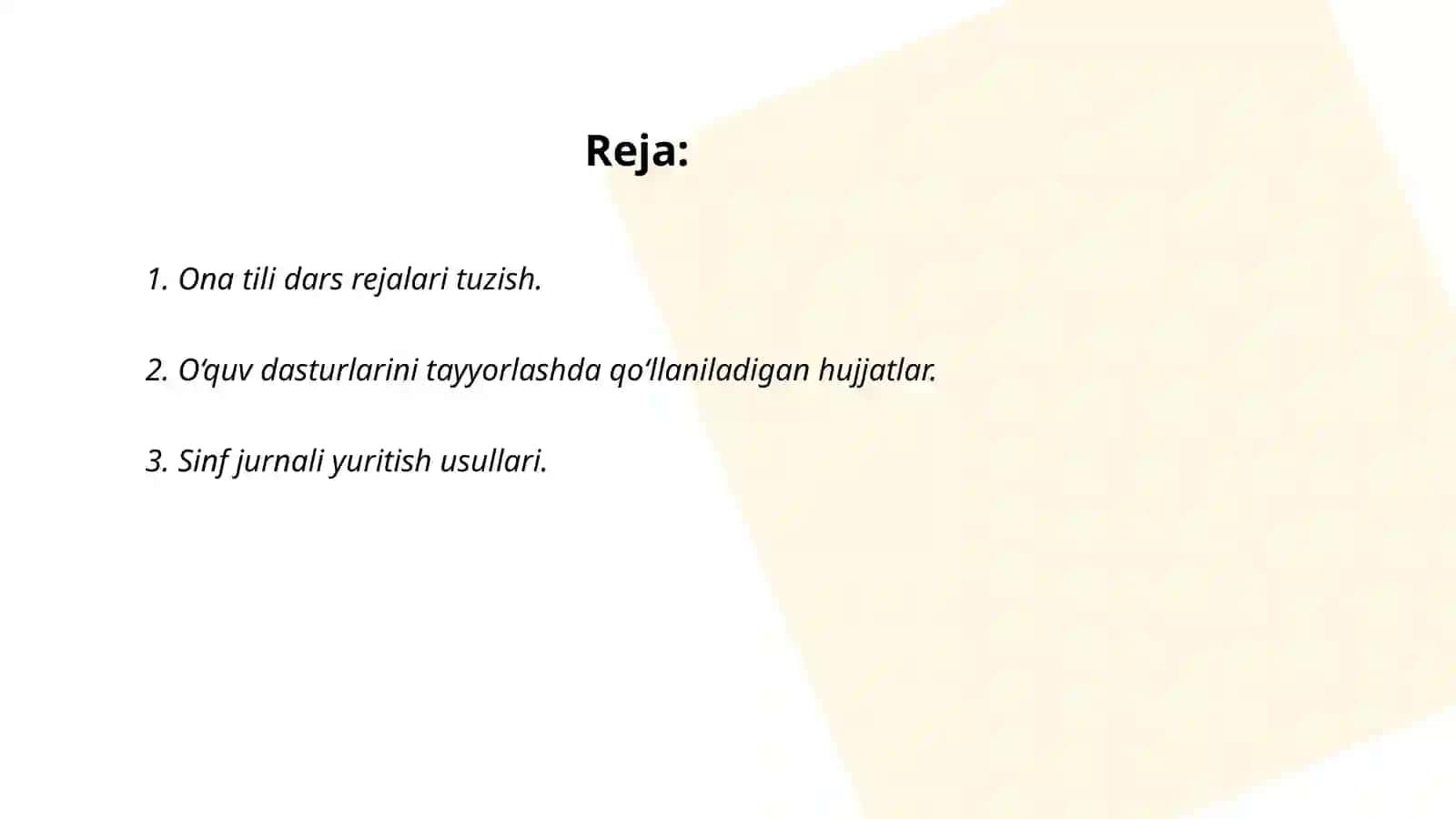Ona tili òqituvchisi faoliyatida qòllaniladigan hujjatlar 2
