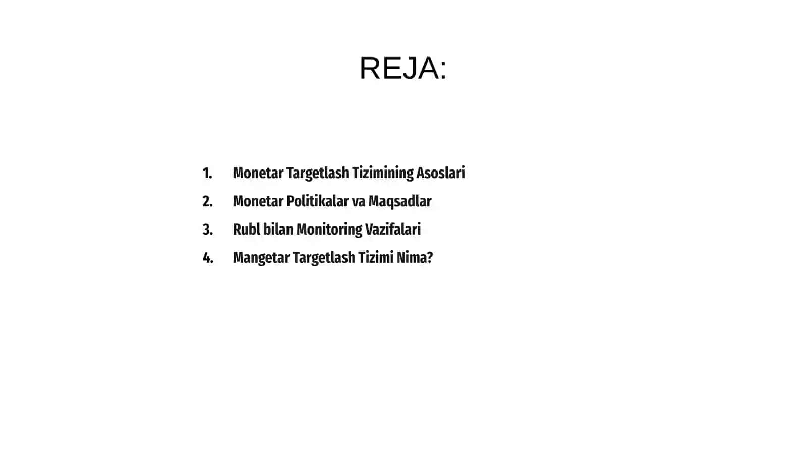 Monetar targetlash tizimi 2