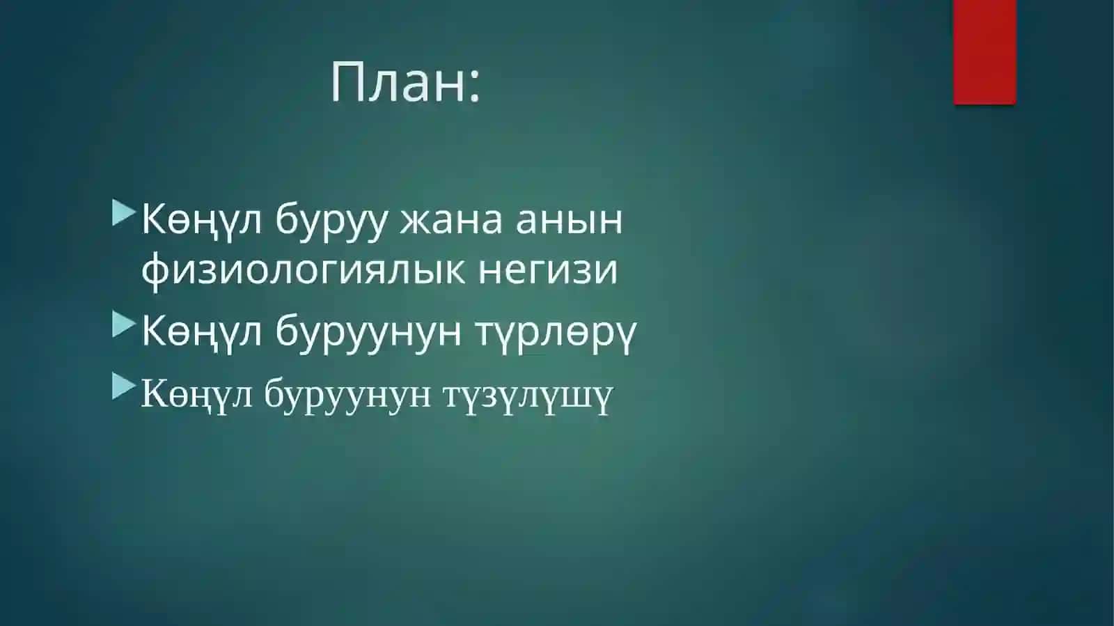 Көңүл буруу жөнүндө жалпы түшүнүк 2