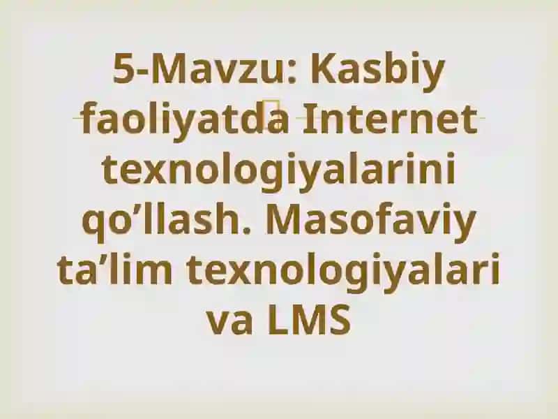 Kompyutertarmoqlari.Internet tarmogʼi va uning tashkil etilishi 2