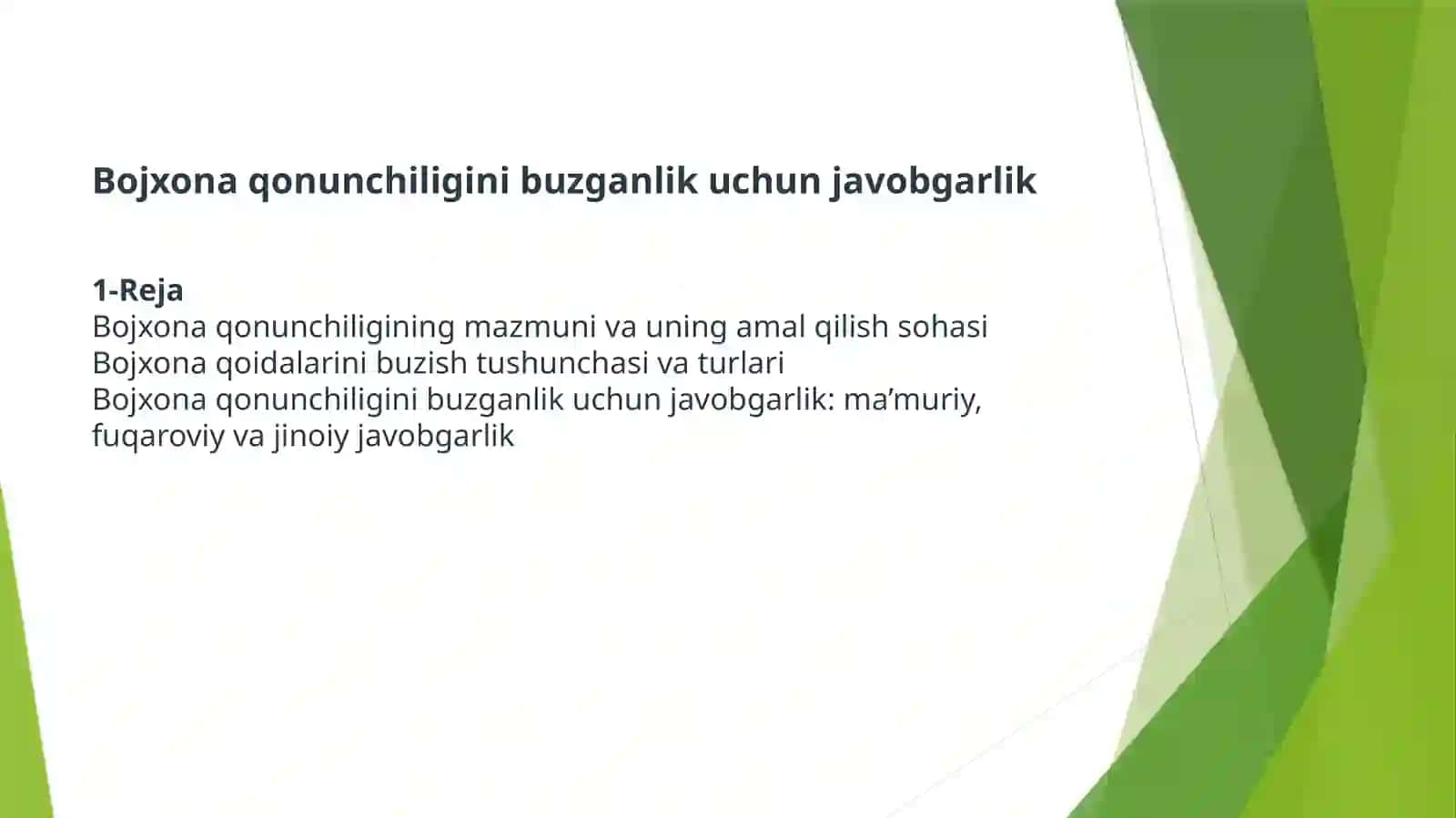 O'zbekiston Respublikasi Bojxona kodeksi 2