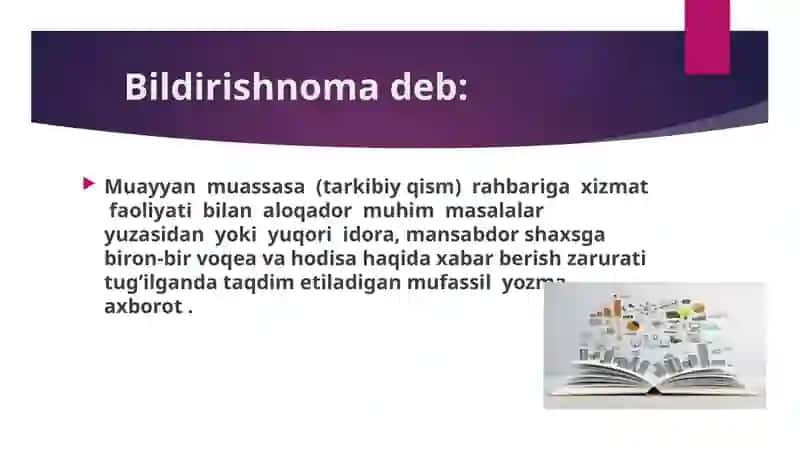 Bildirishnoma yozilishi tartibi va qolipli shakli 2