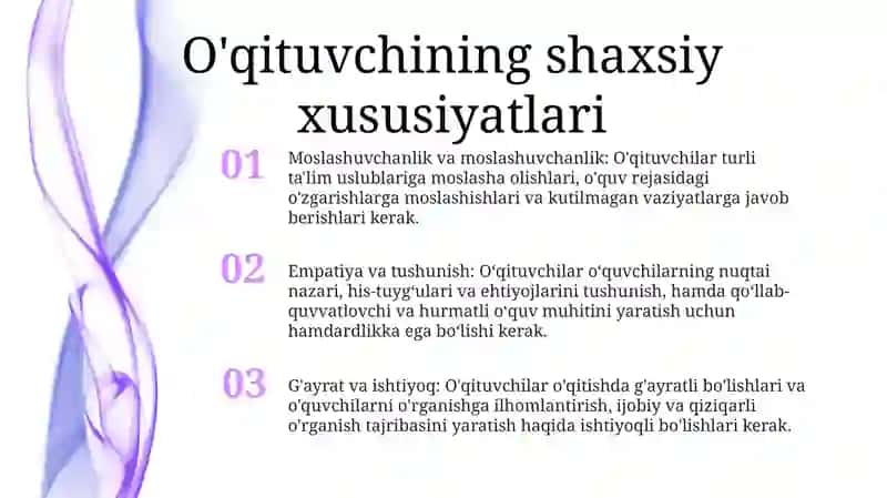 Pedagog Shaxsi Va Unga Qo'Yiladigan Talablar 2