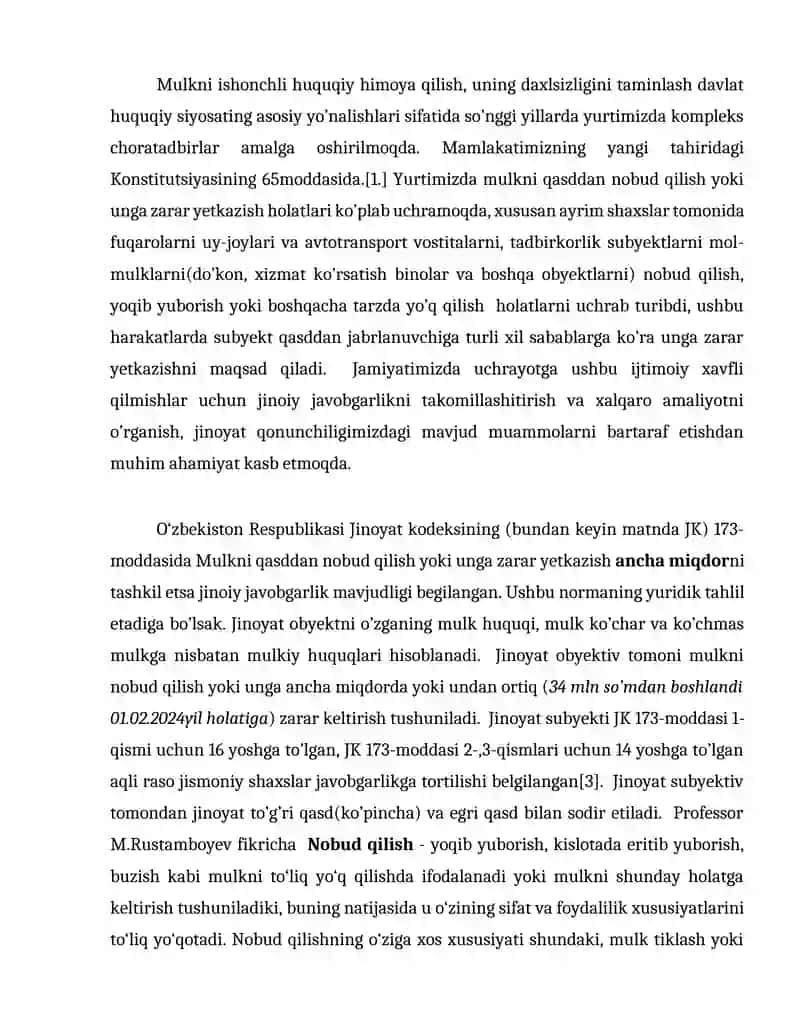 MULKNI QASDDAN NOBUD QILISH 2