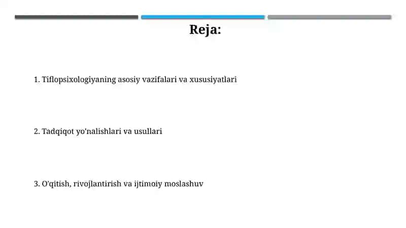 Tiflopsixologiya fani vazifalari va xususiyatlari 2