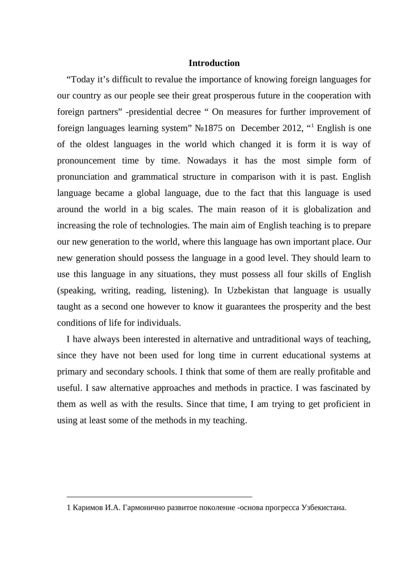 The ways of lesson openings and their contribution to the knowledge of students 2