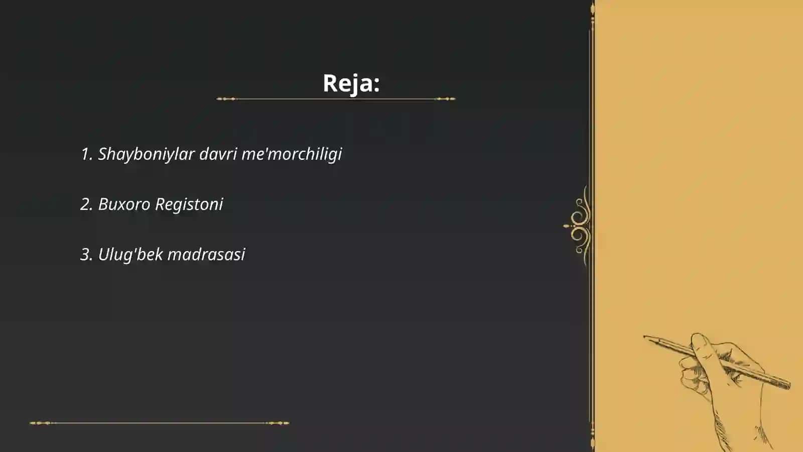 Shayboniylar davri me'morchiligi 2