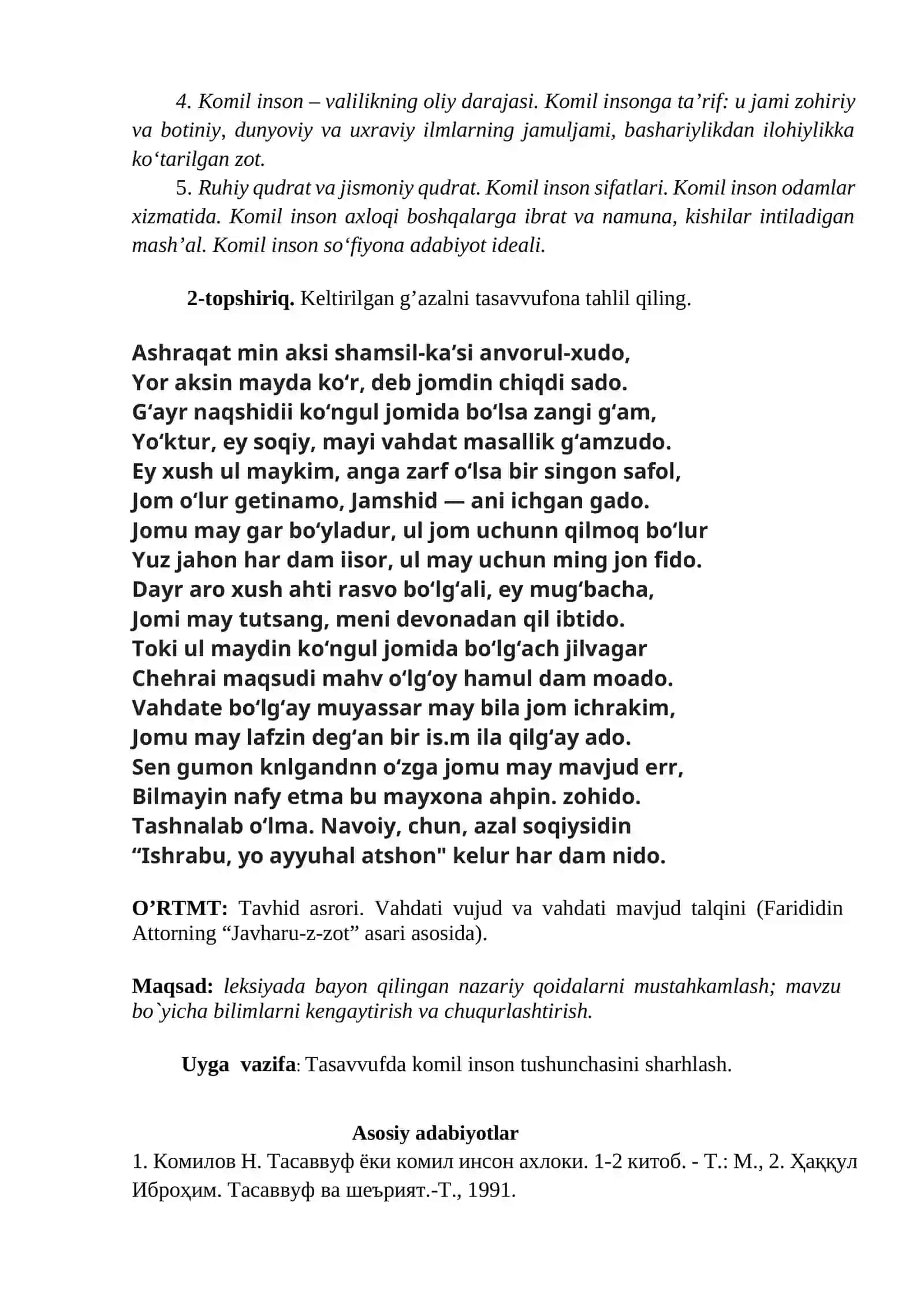 Tasavvufda komil inson tushunchasi 2