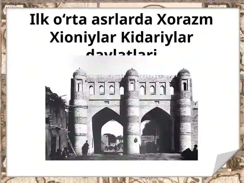 Oʻzbek davlatchilik tarixi Yurtimizdagi eng qadimgi davlatlar  ularning ijtimoiy iqtisodiy rivojlanishi 2
