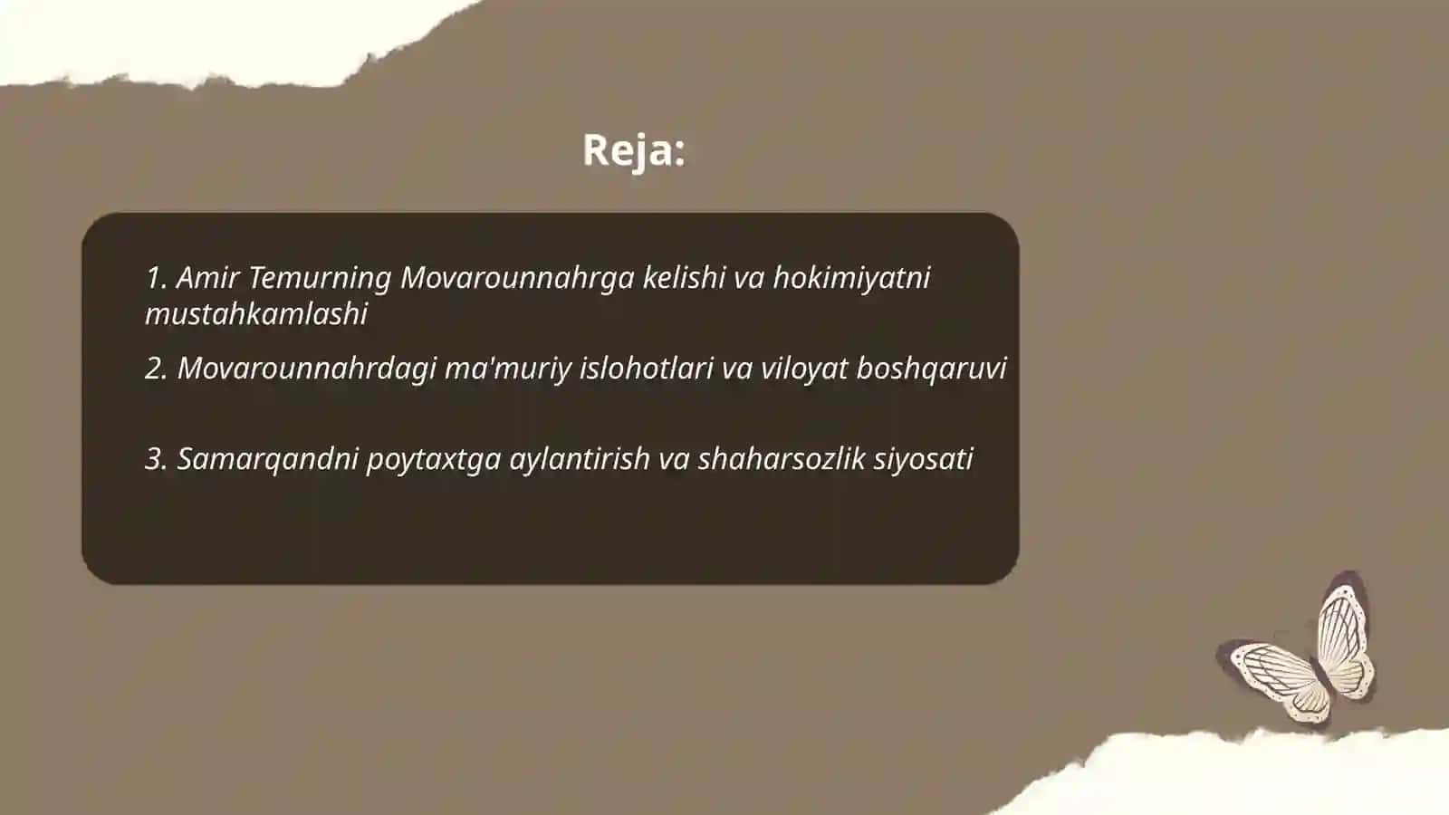 Amir Temur Movarounnahr hukmdori 2
