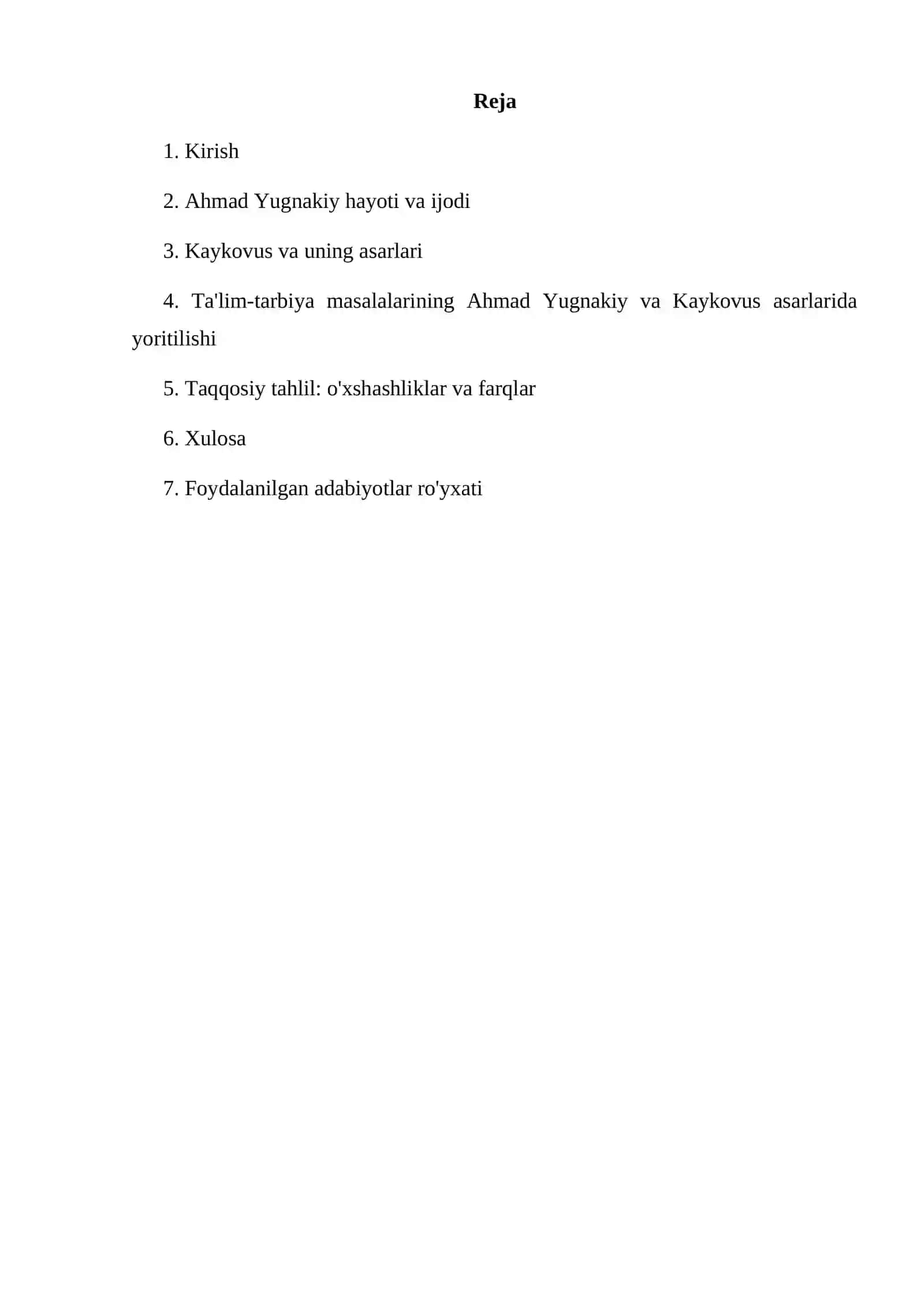 Ahmad Yugnakiy va Kaykovus asarlarida talim tarbiya masalalarining yoritilishi 2