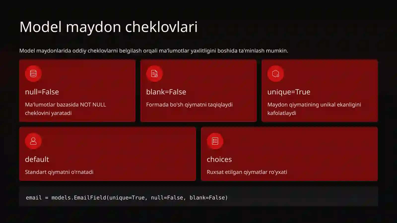 Django'da ma'lumotlar yaxlitligini ta'minlash mexanizmlari 2