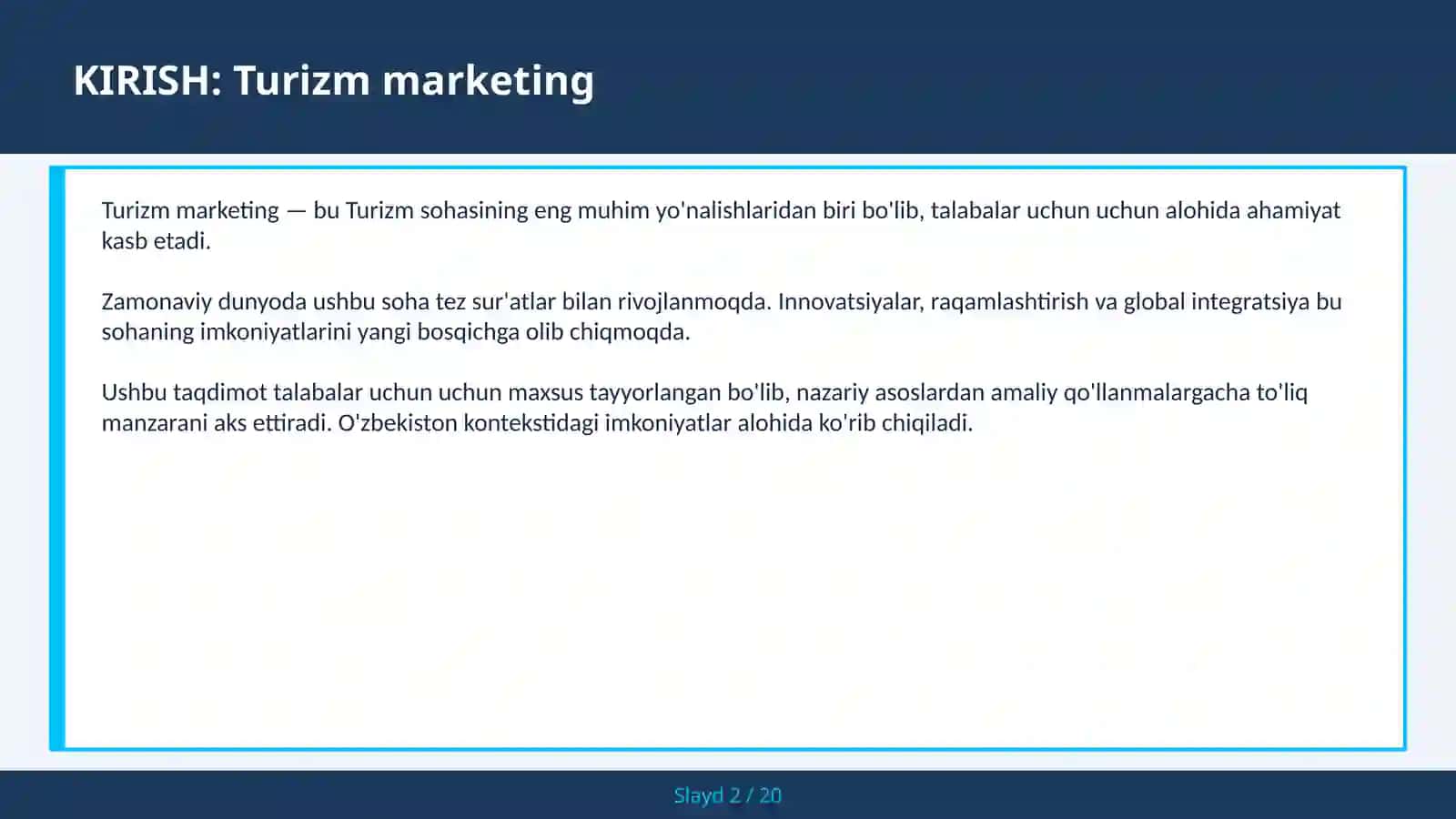 Turizm marketing 2