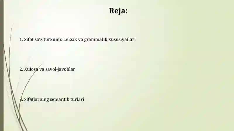 Sifatlarning semantik turlari 2