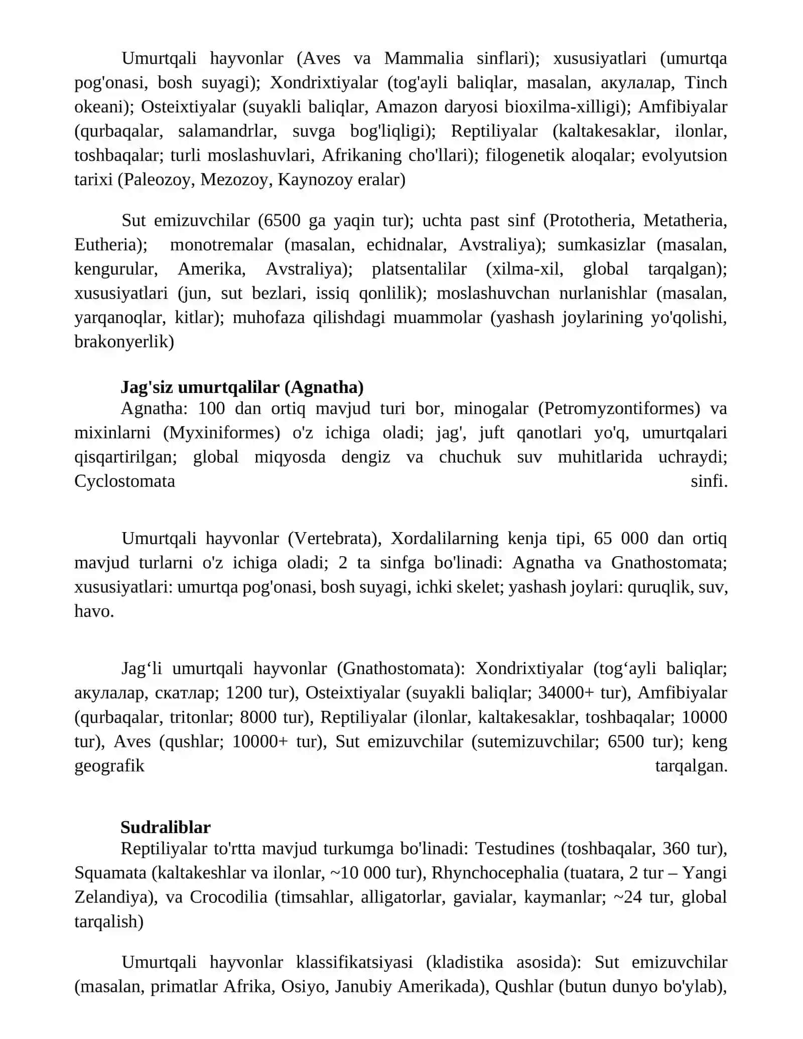 Zamonaviy sistematika va kategoriyalari 2