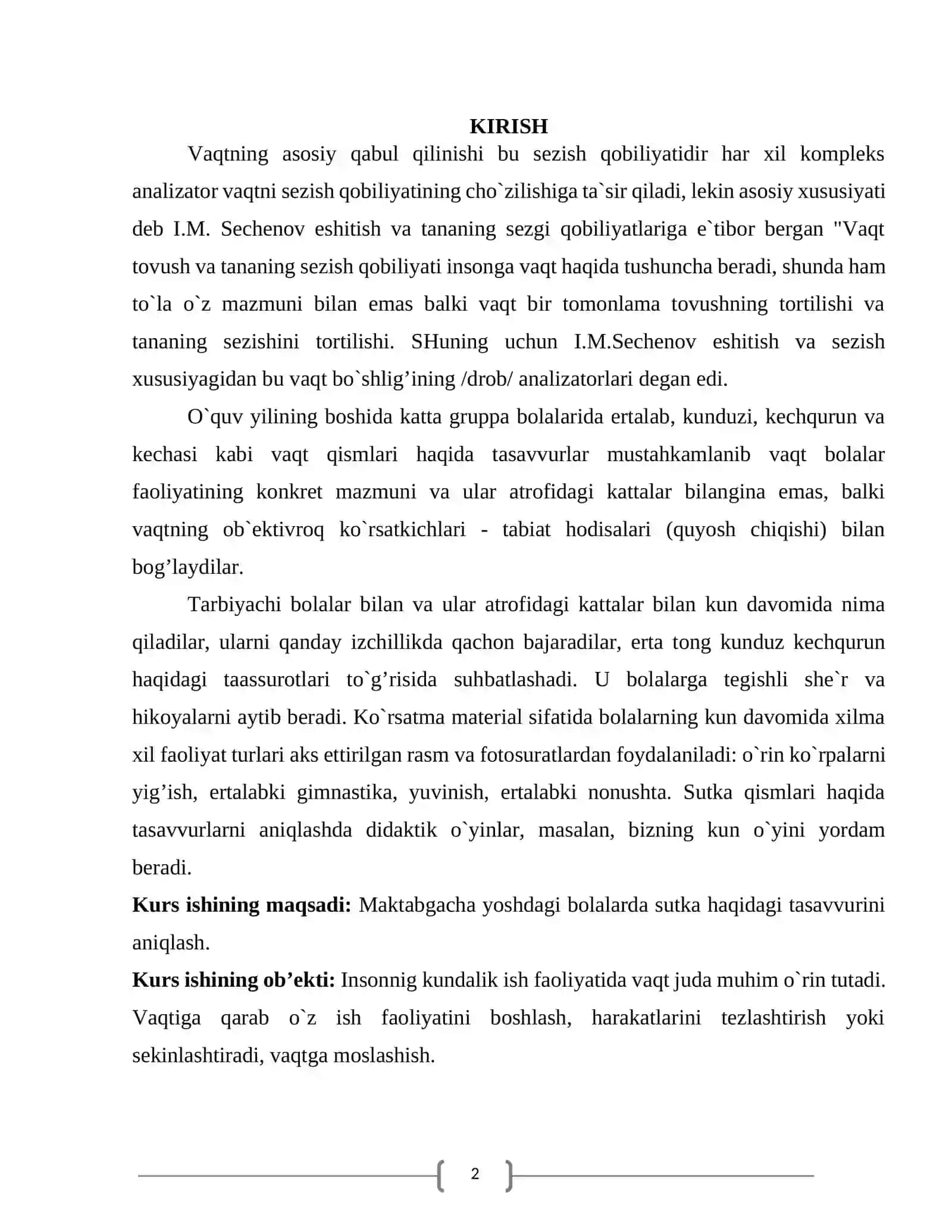 Maktabgacha yoshdagi bolalarni vaqtini to'g'ri idrok qilishga o'rgatish 2