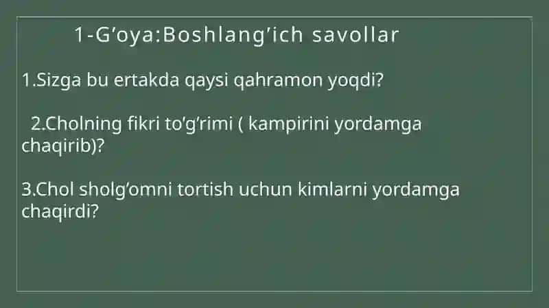 Kreativ pedagogika sholg’omertagi 2