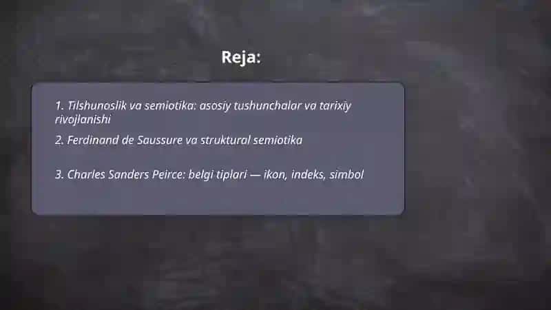 Tilshunoslik va semiotika 2