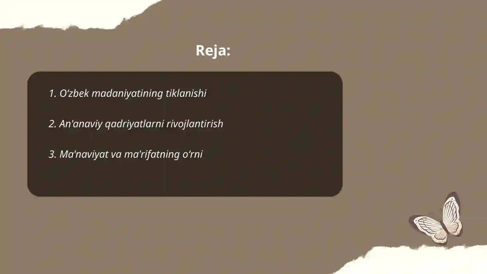 Oʻzbek madaniyatining tiklanishi 2