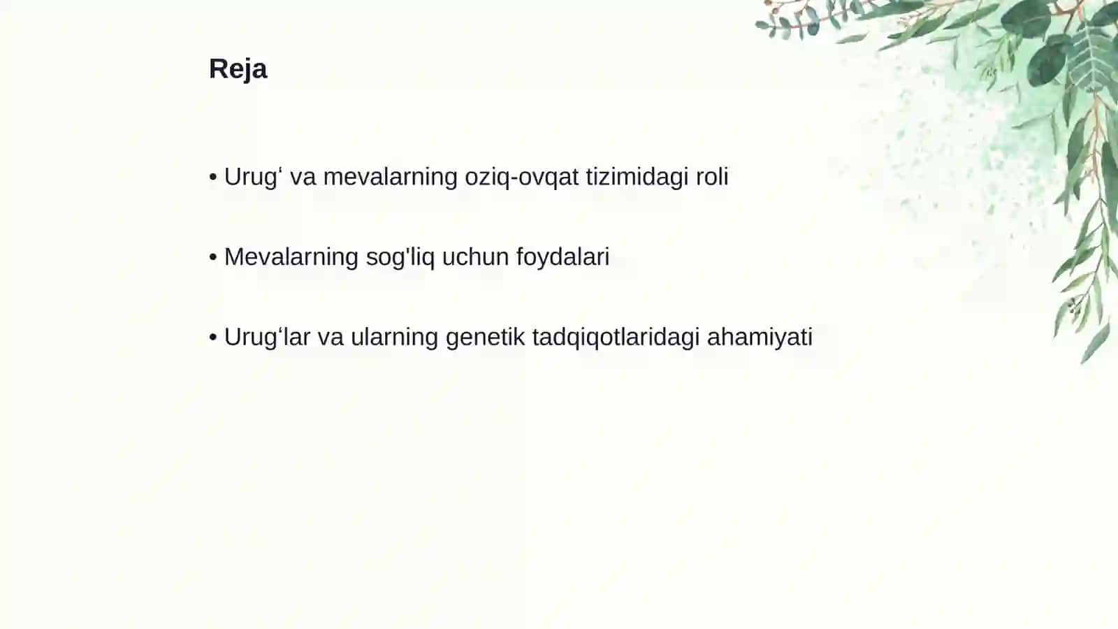 Urugʻ va mevalarning inson hayotida tutgan oʻrni 2