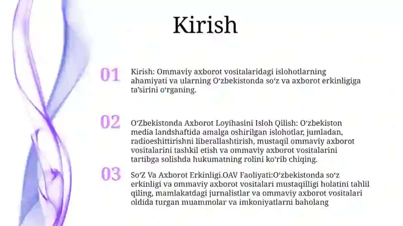 OʻZbekistonda Axborot Loyihasini Isloh Qilish 2