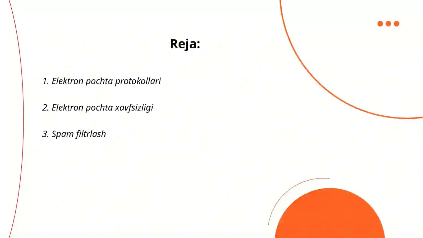 Elektron pochta xizmat turlari 2
