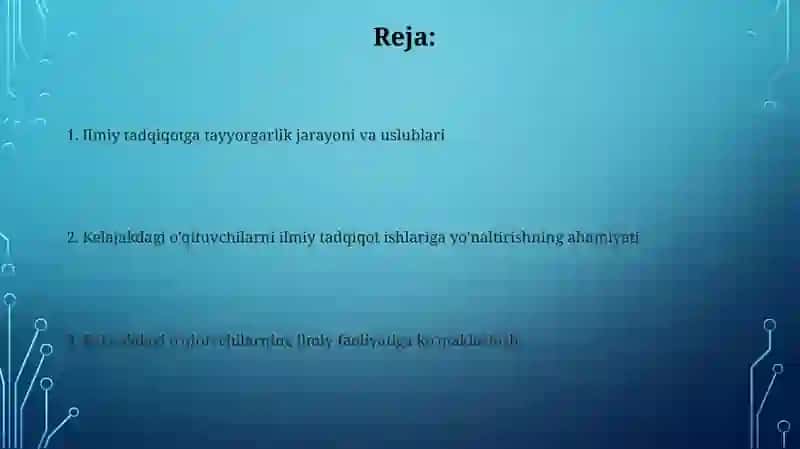 Bo'lajak o'qituvchilarni ilmiy tadqiqot ishlariga yo'naltirish 2