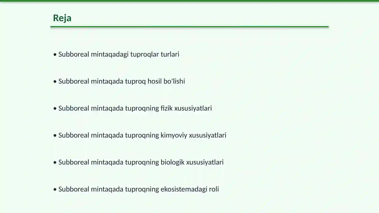 Subboreal mintaqa tuproqlari geografiyasi 2