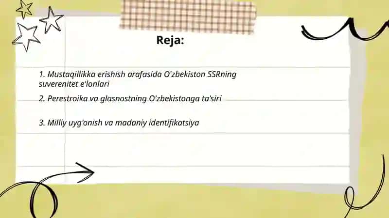 Mustaqillikka erishish arafasida 2