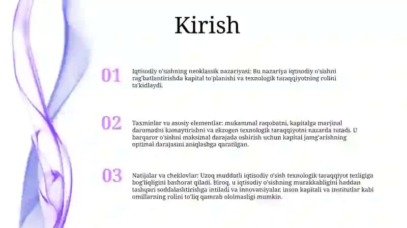 Iqtisodiy O‘Sishning Neoklastik Usuli 2