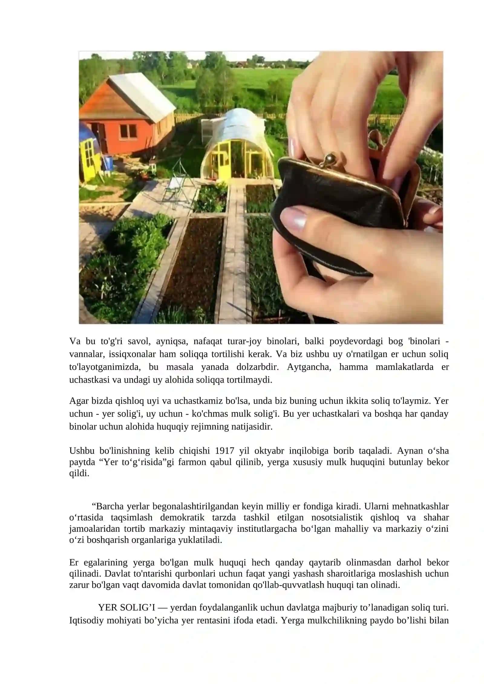 Xorijiy mamlakatlarda yer soliqqa tortishning o‘ziga xos xususiyatlari 2
