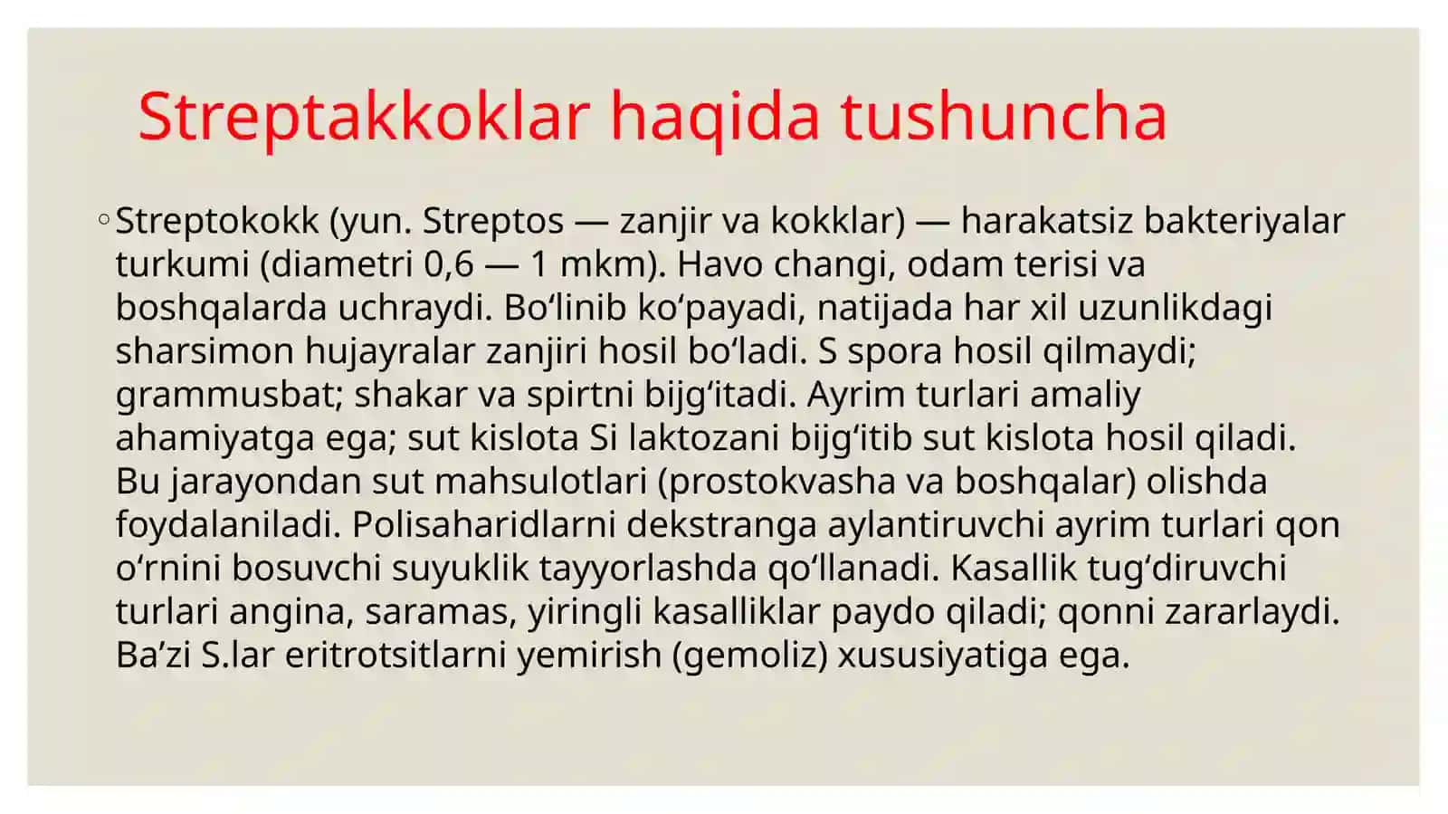 Streptokokkli infeksiya. Etiologiya, epidemiologiya, klinikasi, diagnostika, davolash 2