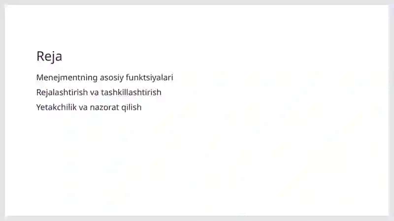 Menejment asosiy funktsiyalari 2