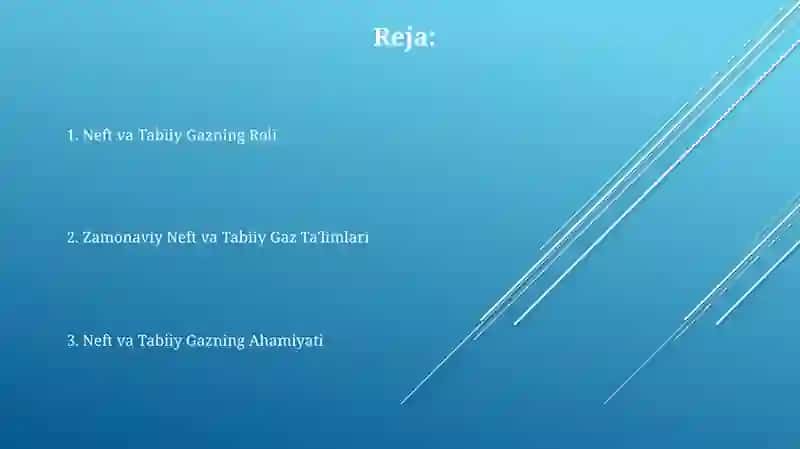 Neft va tabiiy gazning roli, ahamiyati va hozirgi zamon ta'limoti 2