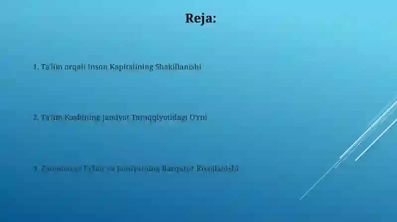 Pedagoglik kasbining jamiyat taraqqiyotida tutgan o’rni 2