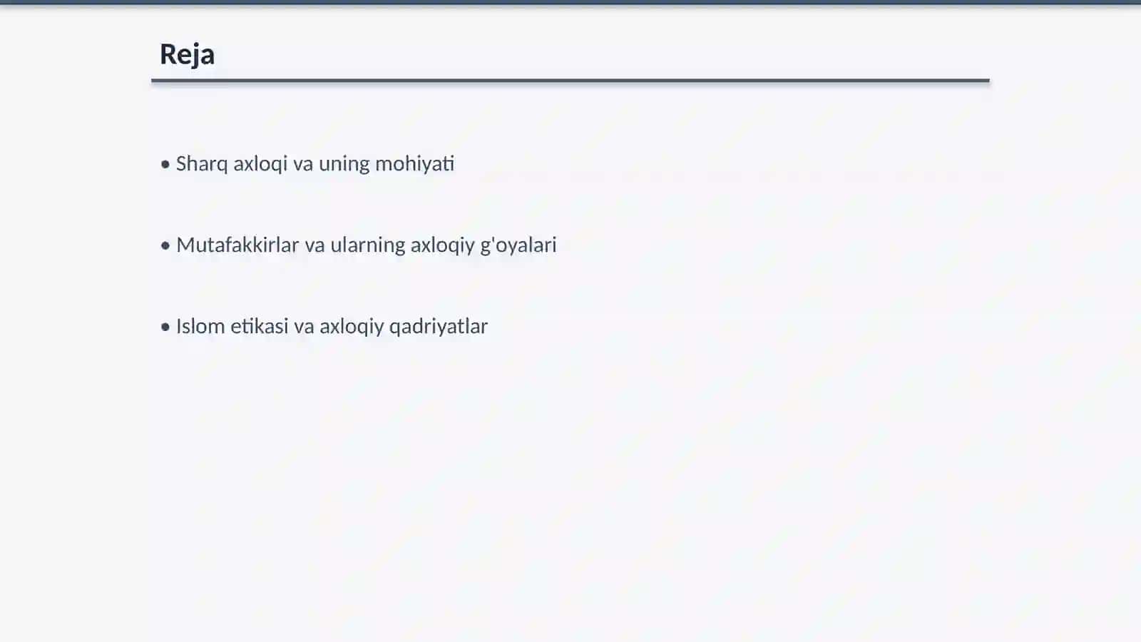 Sharq mutafakkirlarining axloqiy qarashlari 2