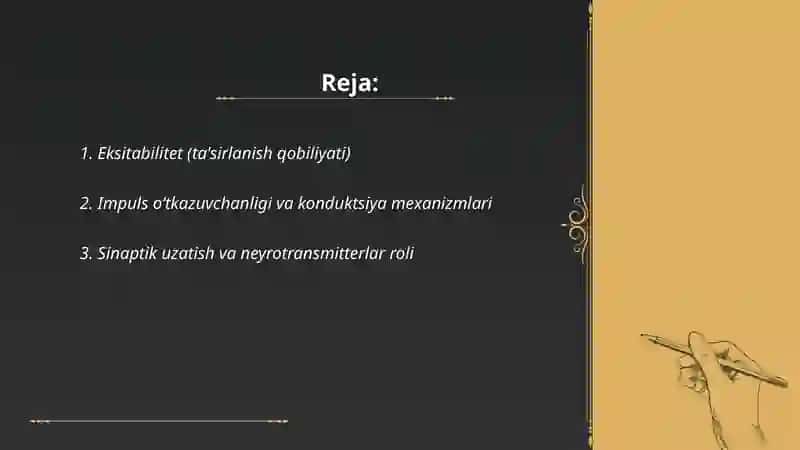 Nerv markazlarining fiziologik xususiyatlari 2